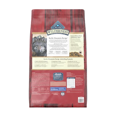 Blue Buffalo Wilderness Adult Dry Dog Food With Beef Flavored - 28lbs 1 Blue Buffalo Wilderness Adult Dry Dog Food With Beef Flavored - 28lbs