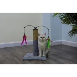 Everyday Value 19in Scratching Post With Interactive Hanging Toy -PawHut Sales Store GUEST be2466b7 46c4 484b 9b48 53a01854af8e