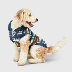 Snow Shoe Lodge Fairisle Faux Shearling Cat And Dog Hoodie - Blue/Brown - Wondershop™ 9 Snow Shoe Lodge Fairisle Faux Shearling Cat And Dog Hoodie - Blue/Brown - Wondershop™ -PawHut Sales Store GUEST be6e0a6e 2203 4741 904c be0144752379