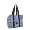Kipling Art M Pet Tote Bag Brushed Stripes