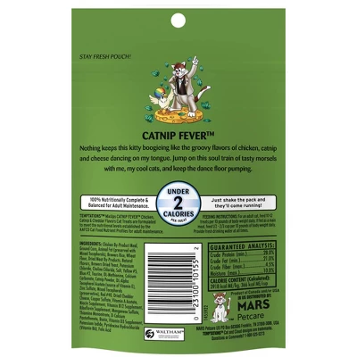 Temptations MixUps Chicken, Catnip And Cheese Flavor Crunchy Adult Cat Treats 1 Temptations MixUps Chicken, Catnip And Cheese Flavor Crunchy Adult Cat Treats