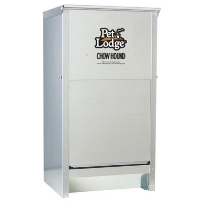 Little Giant CH25 Indoor And Outdoor Dry Food Automatic Heavy Gauge Steel Dog Feeder Chow Hound 25 Pound Capacity (2 Pack) 1 Little Giant CH25 Indoor And Outdoor Dry Food Automatic Heavy Gauge Steel Dog Feeder Chow Hound 25 Pound Capacity (2 Pack)