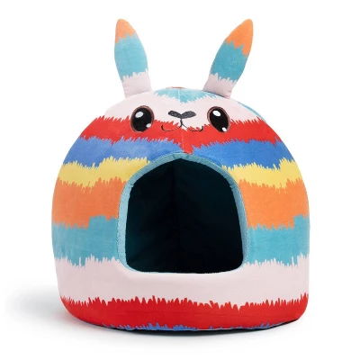 Best Friends By Sheri Meow Hut Pinata Cat Bed - Blue 1 Best Friends By Sheri Meow Hut Pinata Cat Bed - Blue