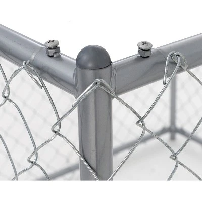Lucky Dog 5' X 5' X 4' Heavy Duty Outdoor Chain Link Dog Kennel Enclosure 2 Lucky Dog 5' X 5' X 4' Heavy Duty Outdoor Chain Link Dog Kennel Enclosure - Image 2