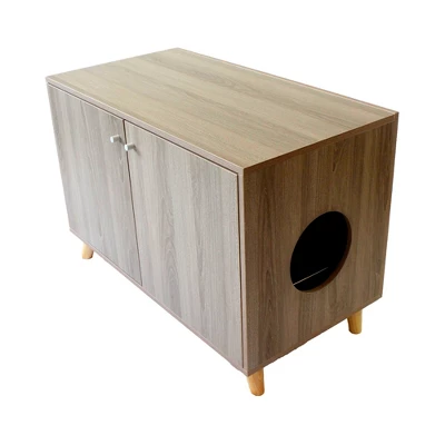 Midlee Hidden Cat Litter Box Furniture Enclosure 7 Midlee Hidden Cat Litter Box Furniture Enclosure - Image 7