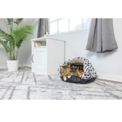 Armarkat Slipper Cat Bed, Cozy Cave Pet Bed , Aniti Slip Warm Bed For Cats And Small Dogs