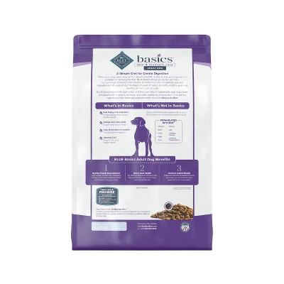 Blue Buffalo Basics Skin & Stomach Care Natural Adult Dry Dog Food With Turkey & Potato - 11lbs 2 Blue Buffalo Basics Skin & Stomach Care Natural Adult Dry Dog Food With Turkey & Potato - 11lbs - Image 2