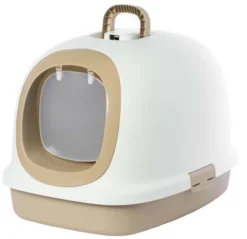 PawsMark Fully Enclosed Hooded Litter Pan With Front Entry Odor Close Door, Cat Litter Scoop Included -PawHut Sales Store GUEST c6958519 6493 46c5 890e 7783fea56fc8