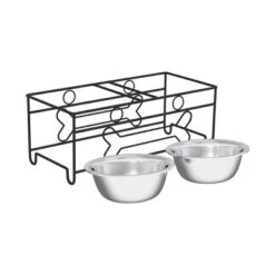 Elevated Dog And Cat Bowls - Decorative 6.5-Inch-Tall Raised Stand With 2 Stainless-Steel Food And Water Bowls - Hold 40oz Each By PETMAKER (Black) 13 Elevated Dog And Cat Bowls - Decorative 6.5-Inch-Tall Raised Stand With 2 Stainless-Steel Food And Water Bowls - Hold 40oz Each By PETMAKER (Black) -PawHut Sales Store GUEST c72624a3 8eff 4f30 a4c6 3c60e2346736