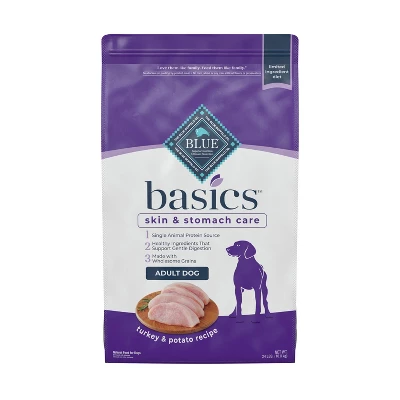 Blue Buffalo Basics Skin & Stomach Care Natural Adult Dry Dog Food With Turkey & Potato - 24lbs 6 Blue Buffalo Basics Skin & Stomach Care Natural Adult Dry Dog Food With Turkey & Potato - 24lbs - Image 6