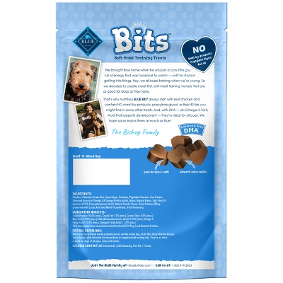Blue Buffalo Blue Bits Natural Soft-Moist Training Dog Treats With Chicken Recipe 1 Blue Buffalo Blue Bits Natural Soft-Moist Training Dog Treats With Chicken Recipe