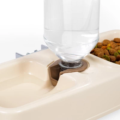 IRIS USA Pet Crate Water Feeder, Beige 3 IRIS USA Pet Crate Water Feeder, Beige - Image 3