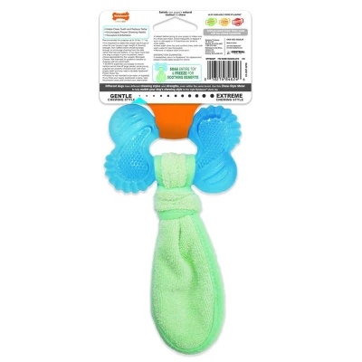 Nylabone Puppy Chew Peanut Butter Chill N Chew Bone - Regular 2 Nylabone Puppy Chew Peanut Butter Chill N Chew Bone - Regular - Image 2