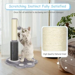Costway 20.5'' Tall Cat Scratching Post Claw Scratcher W/ Sisal Rope & Plush Ball -PawHut Sales Store GUEST c95aae04 5ae2 461f a643 d606969e101a