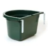 Little Giant 20 Quart Heavy Duty Mountable Plastic Fence Feeder Bucket For Feeding Small Livestock And Pets At Home Or Farm, Green