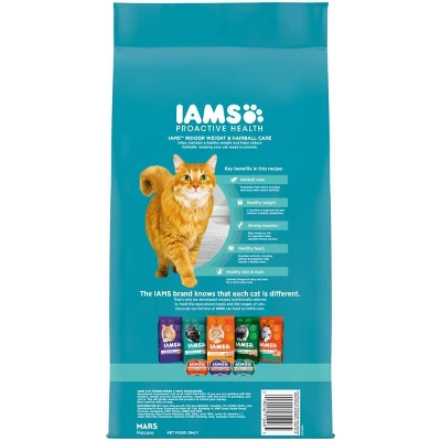 IAMS Proactive Health Indoor Weight & Hairball Care With Chicken & Turkey Adult Premium Dry Cat Food 2 IAMS Proactive Health Indoor Weight & Hairball Care With Chicken & Turkey Adult Premium Dry Cat Food - Image 2