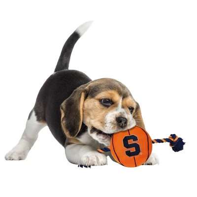 NCAA Syracuse Orange Basketball Rope Dog Toy 2 NCAA Syracuse Orange Basketball Rope Dog Toy - Image 2
