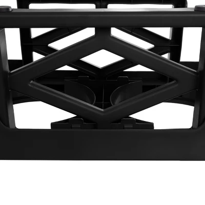 Elevated Dog Bowls Stand - Adjusts To 3 Heights For Small, Medium, And Large Pets - Stainless-Steel Dog Bowls Hold 34oz Each By PETMAKER (Black) 5 Elevated Dog Bowls Stand - Adjusts To 3 Heights For Small, Medium, And Large Pets - Stainless-Steel Dog Bowls Hold 34oz Each By PETMAKER (Black) - Image 5