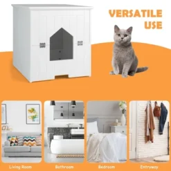 Tangkula Cat Litter Box Enclosure W/ Flip Magnetic Half Door Hidden Litter Box Enclosure 10 Tangkula Cat Litter Box Enclosure W/ Flip Magnetic Half Door Hidden Litter Box Enclosure -PawHut Sales Store GUEST cc37045d d884 42bb 9039 c129ddd251fd