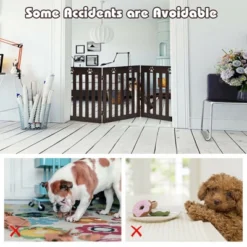 Costway 24'' Folding Wooden Freestanding Dog Gate Pet Gate W/360° Flexible Hinge Espresso/White 15 Costway 24'' Folding Wooden Freestanding Dog Gate Pet Gate W/360° Flexible Hinge Espresso/White -PawHut Sales Store GUEST cc444fc2 8301 41c1 8848 465bd8abf851