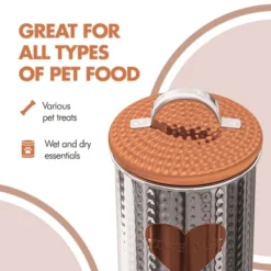 Amici Pet Rosie Treats Small Storage Canister, 38 Oz. , Rose Gold 11 Amici Pet Rosie Treats Small Storage Canister, 38 Oz. , Rose Gold -PawHut Sales Store GUEST ce4fd654 7124 40d4 abf4 0fb3da4c45d9