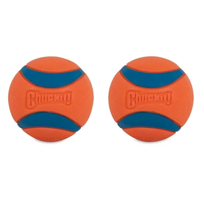 Chuckit! Ultra Ball 2pk - Orange/Blue - M 1 Chuckit! Ultra Ball 2pk - Orange/Blue - M