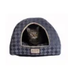 Armarkat Cat Bed C65HHG/LS, Purple Gray Combo Checkered Pattern