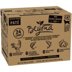 Purina Beyond Grain Free Pate With Chicken, Salmon And Fish Flavor Wet Cat Food Variety Pack - 3oz/24ct -PawHut Sales Store GUEST d1d3f8d7 6198 4ba5 8658 2c61f8620d46