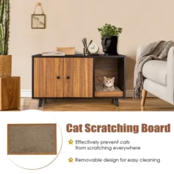 Costway Cat Litter Box Enclosure Cat Washroom Hidden Litter Box Enclosure Coffee 12 Costway Cat Litter Box Enclosure Cat Washroom Hidden Litter Box Enclosure Coffee -PawHut Sales Store GUEST d1fae1b4 d485 460f b0f8 2cb8471aff92