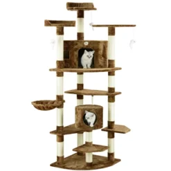 Go Pet Club 80" Classic Cat Tree House Furniture With Sisal Scratching Post F2030 -PawHut Sales Store GUEST d25279ba b8e8 4c9e ace9 428da213fb00