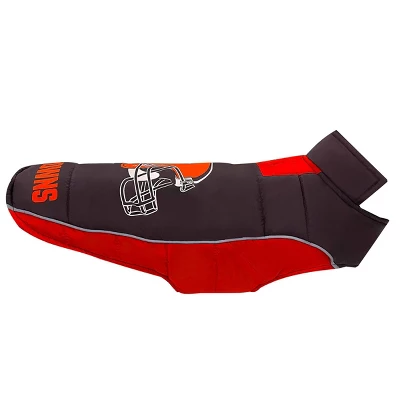 NFL Cleveland Browns Pets Puffer Vest 2 NFL Cleveland Browns Pets Puffer Vest - Image 2
