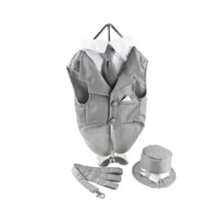 Midlee Dog Tuxedo Wedding Suit- Gray Top Hat & Leash -PawHut Sales Store GUEST d3cfcb13 ab1f 441f 9936 70e60d59ae8d