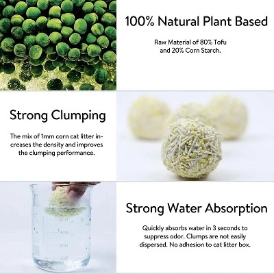 PETTIME Tofu & Corn Litter (Small 5.5lb X 6bags, Tofu & Corn - Original)… 4 PETTIME Tofu & Corn Litter (Small 5.5lb X 6bags, Tofu & Corn - Original)… - Image 4