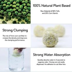 PETTIME Tofu & Corn Litter (Large 12lb X 3bags, Tofu & Corn - Original) 8 PETTIME Tofu & Corn Litter (Large 12lb X 3bags, Tofu & Corn - Original) -PawHut Sales Store GUEST d45f4184 7f32 47cd 9642 3313ffdde67d