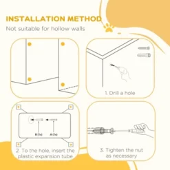 PawHut Double-Sealing Easy-Open Dog Gate For Stairs, Hallways, & Doorways, Medium Wooden Dog Gate, Walk Through Pet Gate For Small Dogs 8 PawHut Double-Sealing Easy-Open Dog Gate For Stairs, Hallways, & Doorways, Medium Wooden Dog Gate, Walk Through Pet Gate For Small Dogs -PawHut Sales Store GUEST d47485b5 a9ef 4ca3 b817 bad4f34e738e
