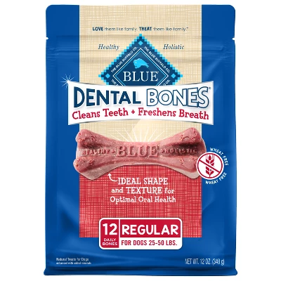 Blue Buffalo Dental Bones Regular Natural Chew Dog Treats 4 Blue Buffalo Dental Bones Regular Natural Chew Dog Treats - Image 4