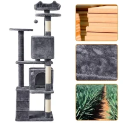 Yaheetech 70"H Cat Tree With 2 Condos For Kittens Small Cats 16 Yaheetech 70"H Cat Tree With 2 Condos For Kittens Small Cats -PawHut Sales Store GUEST d766795b 0c07 4e97 9018 4f603d22076a