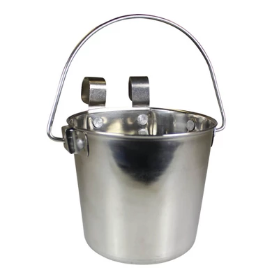Pail SS W/ Rivets Flat Sided Hook-On 6 Qt 2 Pail SS W/ Rivets Flat Sided Hook-On 6 Qt - Image 2