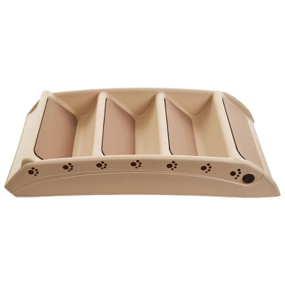Pet Adobe 4-Step Folding Pet Stairs - 22.5" X 15" X 19.5", Tan 1 Pet Adobe 4-Step Folding Pet Stairs - 22.5" X 15" X 19.5", Tan