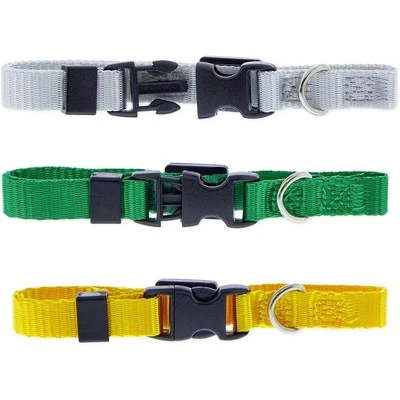 Okuna Outpost 16 Pack Adjustable Snap ID Collars For Dogs And Puppies, 16 Colors (6.5 - 10 In) 2 Okuna Outpost 16 Pack Adjustable Snap ID Collars For Dogs And Puppies, 16 Colors (6.5 - 10 In) - Image 2