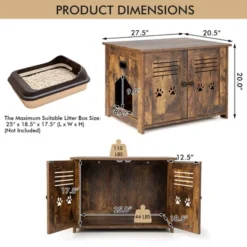 Tangkula Little Cat Box Enclosure Nightstand Cat House W/ Double Doors -PawHut Sales Store GUEST da4e838f fdeb 4e4f ba08 b22944d0c342