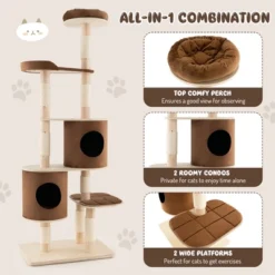 Costway 75'' Multi-layer Wooden Cat Tree Indoor Tower Activity Play Center With 2 Condos 17 Costway 75'' Multi-layer Wooden Cat Tree Indoor Tower Activity Play Center With 2 Condos -PawHut Sales Store GUEST dddb9e70 5241 4c36 a281 fdc4728d6efb