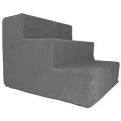 Precious Tails High Density Foam Steps Dog Stairs - Gray -PawHut Sales Store GUEST ddf097d5 8096 41f7 b595 e00e351968bb