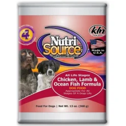 NutriSource All Life Stages Chicken, Lamb And Rice Canned Dog Food - (13 Oz) Pack Of 12