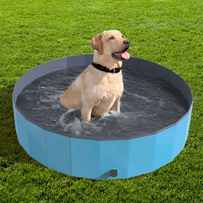 Pet Adobe Foldable Pool For Dogs And Kids, Blue 5 Pet Adobe Foldable Pool For Dogs And Kids, Blue - Image 5
