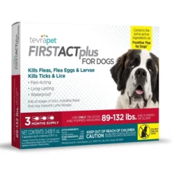 Tevra Pet FirstAct Plus Flea And Tick Treatment For Dogs - 3 Doses -PawHut Sales Store GUEST e3609e46 9b1e 43f6 a39f 8f0c432b6689