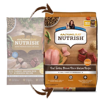 Rachael Ray Nutrish Turkey, Brown Rice & Venison Recipe Adult Super Premium Dry Dog Food - 13lbs 2 Rachael Ray Nutrish Turkey, Brown Rice & Venison Recipe Adult Super Premium Dry Dog Food - 13lbs - Image 2