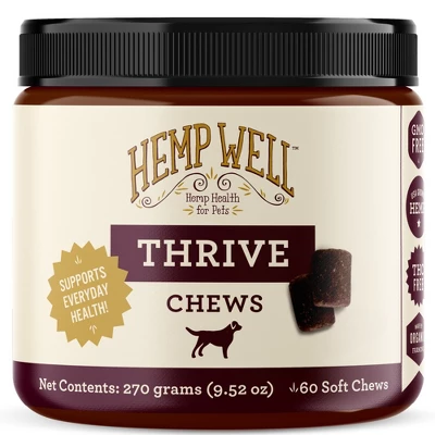 Hemp Well Thrive Dog Soft Chews For Everyday Health 6 Hemp Well Thrive Dog Soft Chews For Everyday Health - Image 6