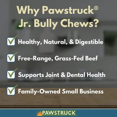Pawstruck 5" Junior Beef Gullet Bully Sticks For Dogs & Puppies Natural Odorless Jr. Esophagus Treat - Joint Health Mini Thin Jerky Chew Steer Stix 6 Pawstruck 5" Junior Beef Gullet Bully Sticks For Dogs & Puppies Natural Odorless Jr. Esophagus Treat - Joint Health Mini Thin Jerky Chew Steer Stix - Image 6