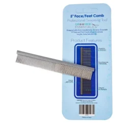Groomer Essentials 5" Face/Feet Comb - Finishing And Fluffing Comb -PawHut Sales Store GUEST e5fab61d 45c4 466e 8741 01b87543f12b